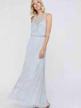 Image of Monsoon Bella Embellished Maxi Dress - Blue