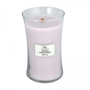Image of WoodWick Wild Violet Large Jar Candle 609.5g