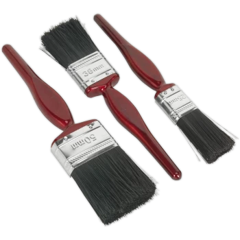Image of Sealey 3 Piece General Purpose Paint Brush Set
