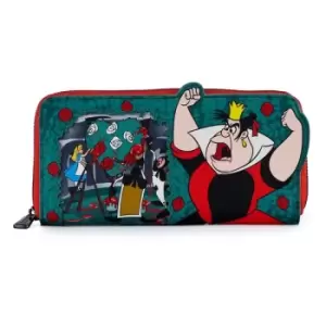 Image of Disney by Loungefly Wallet Villains Scene Series Queen of Hearts