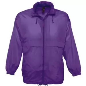 Image of SOLS Unisex Surf Windbreaker Lightweight Jacket (XS) (Blue Atoll)