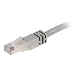 Image of C2G 7m Shielded Cat5E Moulded Patch Cable - Grey