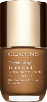 Image of Clarins Everlasting Youth Fluid Illuminating and Firming Foundation SPF15 30ml 118 - Sienna