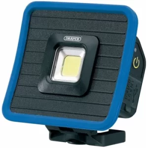 Image of COB LED Rechargeable Mini Flood Light and Power Bank with Magnetic Base and Hanging Hook, 10W, 1000 Lumens, Blue, USB-C Cable Supplied [88595]