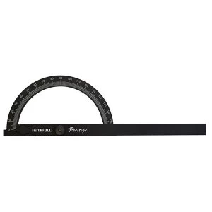 Image of Faithfull Prestige Angle Gauge Black Aluminium 150 x 270mm