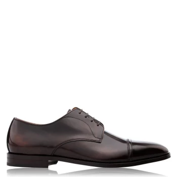 Image of Boss Leather Derby Shoes - Brown