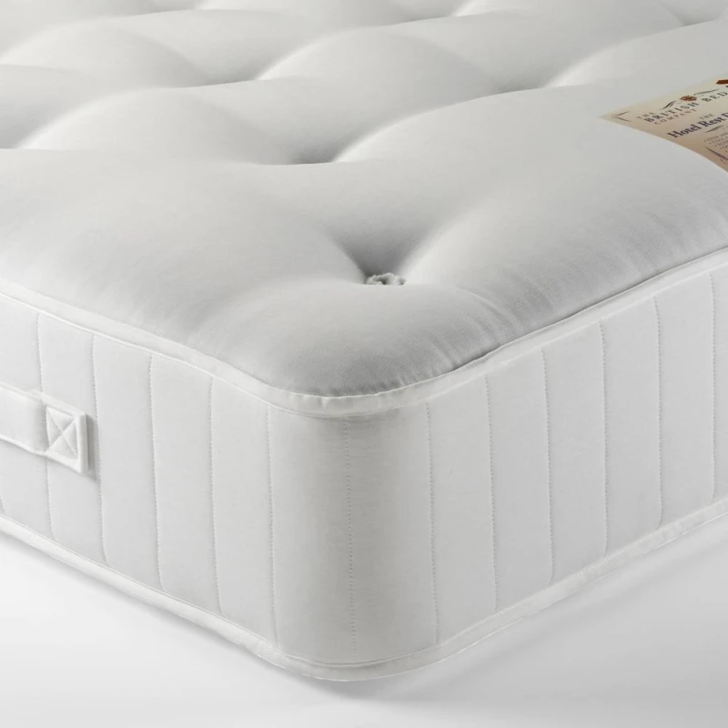 Image of British Bed Company Hotel Rest Deluxe 1000 Pocket Natural Mattress in White Size: Double White Unisex Double