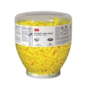 Image of 3M E A R Soft Yellow Neons Refill Bottle Pack of 500 Earplugs