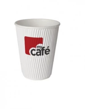 Image of MyCafe 8oz Ripple Wall Hot Cups (Pack of 500)