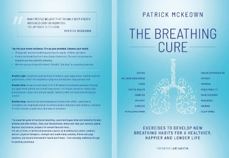 Image of The Breathing Cure : EXERCISES TO DEVELOP NEW BREATHING HABITS FOR A HEALTHIER, HAPPIER AND LONGER LIFE Paperback / softback