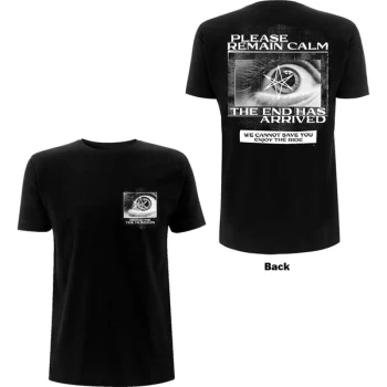 Image of Bring Me The Horizon - Remain Calm Unisex Medium T-Shirt - Black