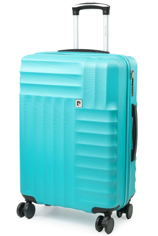 Image of Pierre Cardin Soleil Wheeled Hard Shell Luggage Travel Suitcases Teal unisex Medium