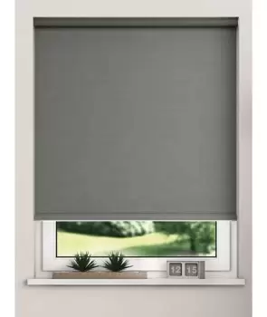 Image of Thermal Blackout Roller Blinds 175cm Drop x Width 170cm Slate Grey