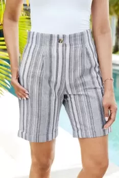 Image of Cotton-Linen Shorts