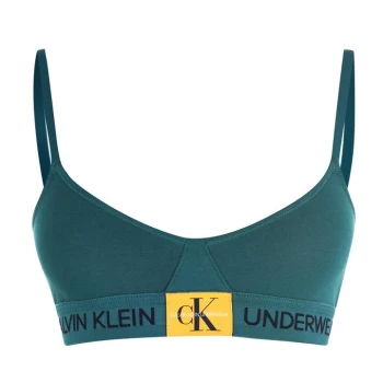 Image of Calvin Klein Calvin Monogram Triangle Bralette - Antithesis ZAY
