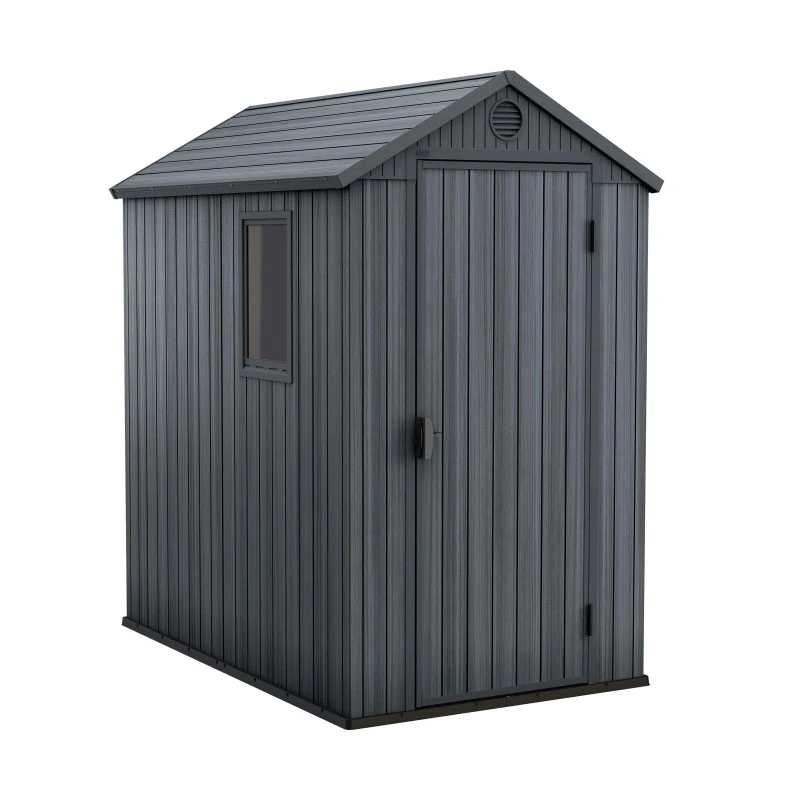 Image of Keter Darwin 4x6ft Shed - Grey Grey One Size