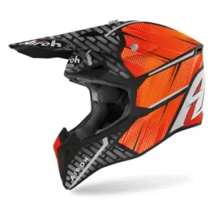 Image of Airoh Wraap Idol Motocross Helmet, orange, Size S, orange, Size S