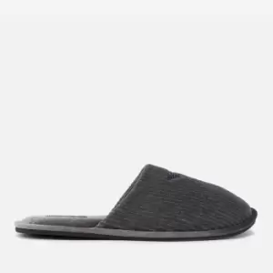 Image of Emporio Armani Ribbed Chenille Slippers - UK 8