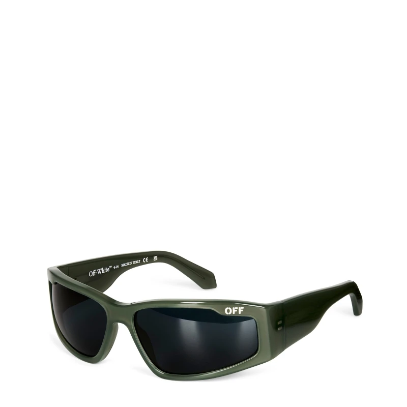 Image of Off White Kimball 53 Rectangle Sunglasses 5707 Olive unisex One Size