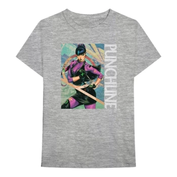 Image of DC Comics - Punchline Unisex Small T-Shirt - Grey