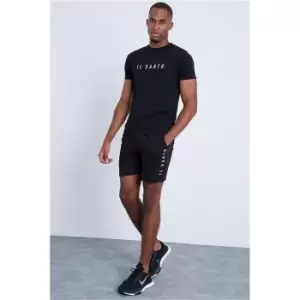 Image of I Saw It First Black Il Sarto Seam Logo Shorts - Black