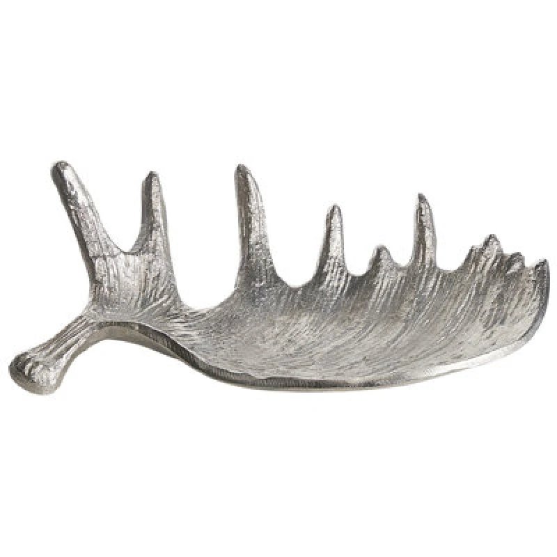 Image of Beliani Trinket Dish Moose Antler Carthage Metal Silver