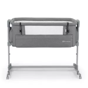 Image of Kinderkraft Neste Up Bedside Crib - Grey Melange