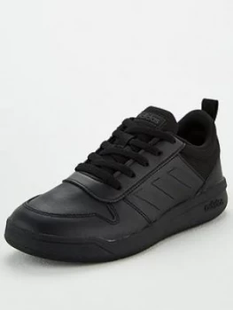 Image of adidas TENSAUR Junior Trainers - Black, Size 4