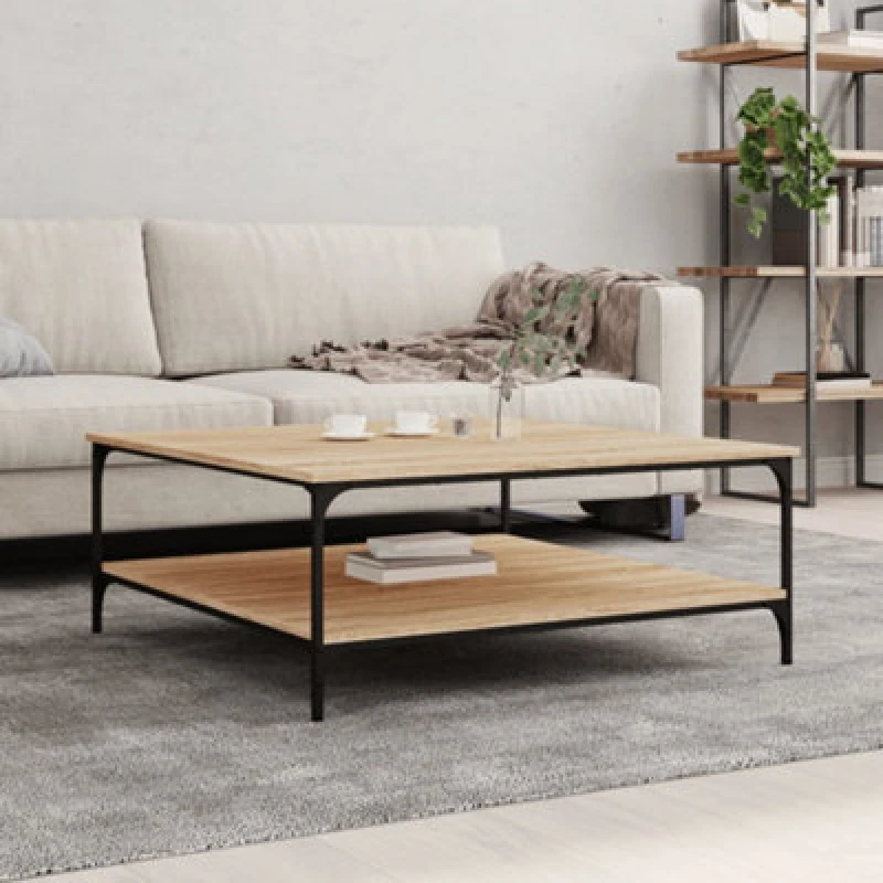 Image of VIDAXL Coffee Table Sonoma Oak 100x100x40cm Engineered Wood Vidaxl 8720845941437