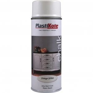 Image of Plasti-Kote Chalk Finish Spray Vintage White 400ml