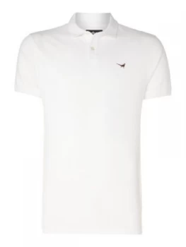 Image of Mens Barbour 1894 Warkworth short sleeve polo White