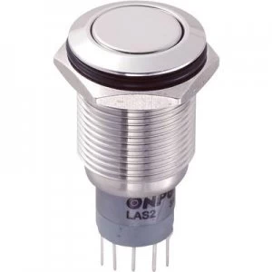 Image of TRU COMPONENTS LAS2GQF 22SP Tamper proof pushbutton 250 V AC 3 A 2 x OnOn momentary