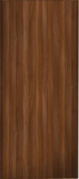 Image of Wickes Sliding Wardrobe Door Walnut Frame and Panel - 2220 x 610mm
