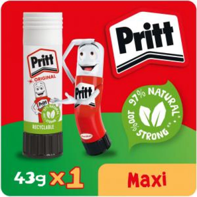 Image of Pritt Original Glue Stick Sustainable Long Lasting Strong Adhesive EXR22602HK