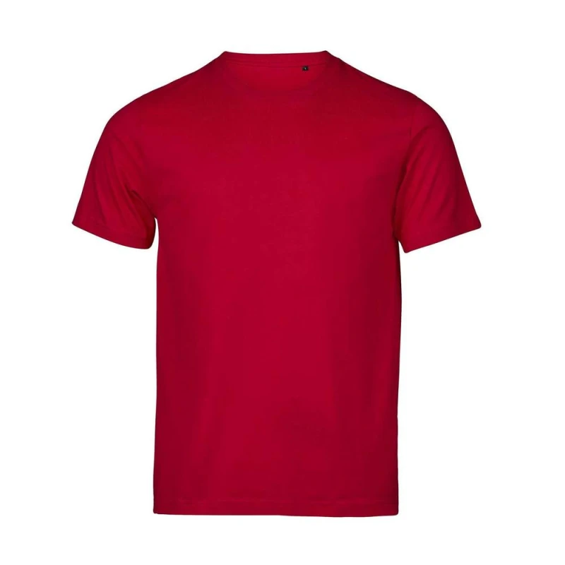Image of TEE JAYS Mens Urban Luxury T-Shirt in Red Size: XS Red Male XS