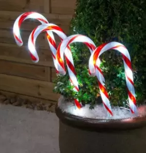 Image of Sentik LED Candy Cane Stake Light (4 Pack)