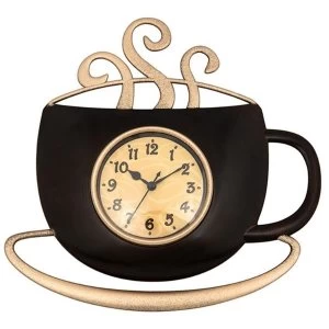 Image of Tearoom Steaming Coffee Clock