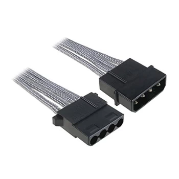 Image of BitFenix Alchemy Molex Extension Adaptor 45cm - Grey/Silver