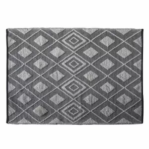 Image of Crossland Grove Zona Rug Black Natural 800x1500mm