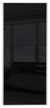 Image of Wickes Sliding Wardrobe Door Silver Framed Single Panel Custom Size 1 550-900mm Wide