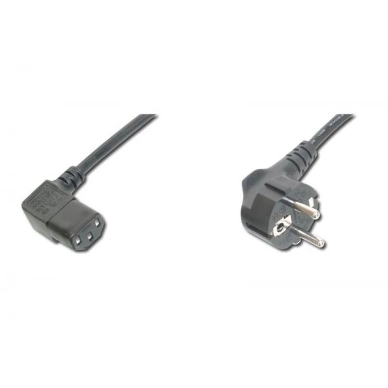 Image of FDL 2M EURO MAINS TO IEC (C13) SOCKET CABLE - RIGHT ANGLE