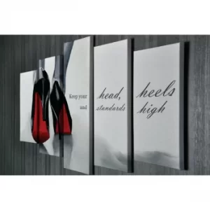 Image of BC047 Multicolor Decorative Canvas Painting (5 Pieces)