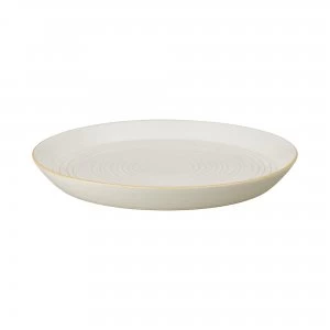 Image of Impression Cream Spiral Dinner Plate