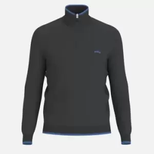 Image of BOSS Green Zitom Half-Zip Cotton Jumper - XXL