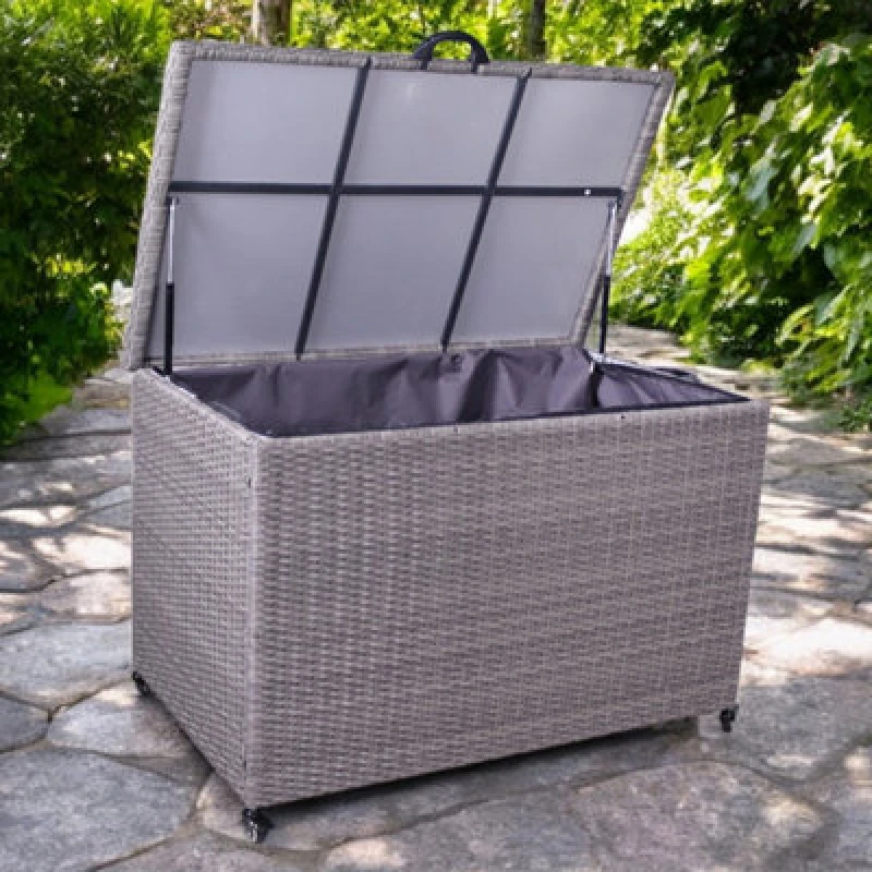 Image of Royalcraft Charcoal Kd Weave Cushion Storage Box 510L