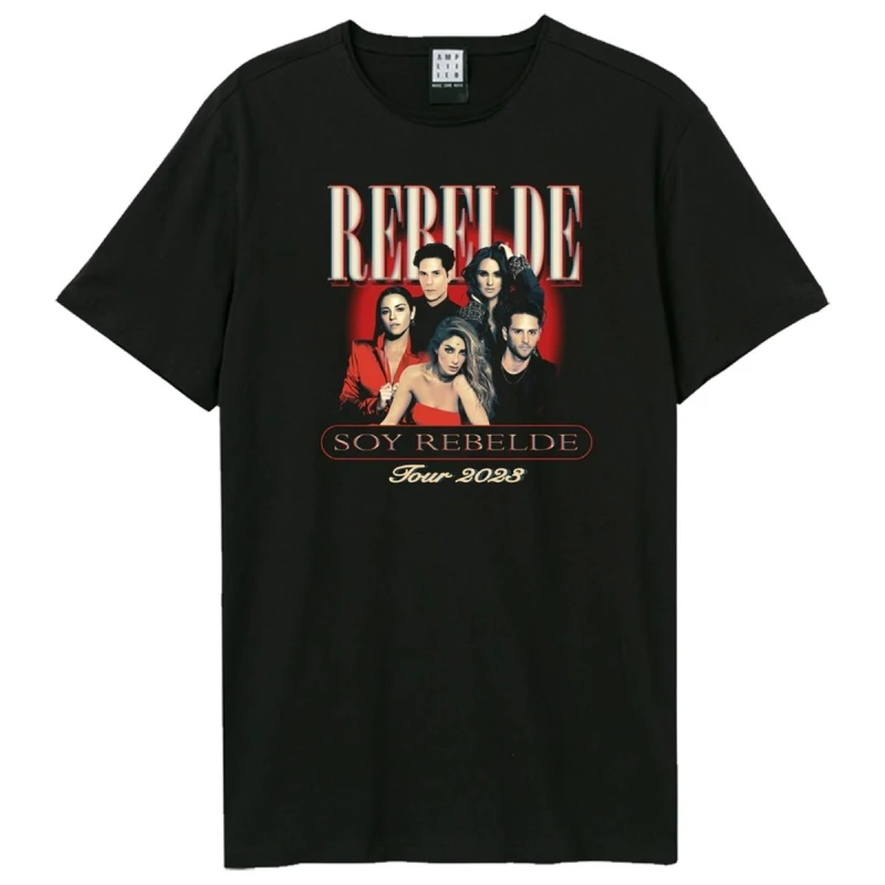 Image of Amplified Amplified Men Soy Rebelde RBD T-Shirt in Black Size: X-Small Black XS Male 5063852070022