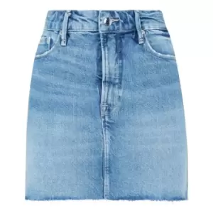 Image of GOOD AMERICAN Good Waist Mini Skirt - Blue