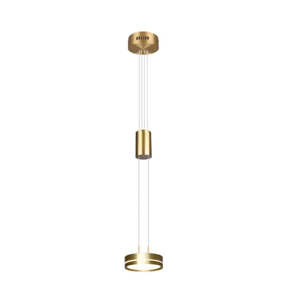 Image of Franklin Modern 9W LED Pendant Ceiling Light Brass Matt 3000K