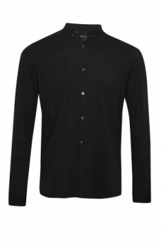 Image of Mens French Connection Jersey Shirt Black