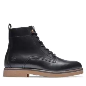 Image of Timberland Cambridge Square Lace-up Boot For Her In Black Black, Size 3.5